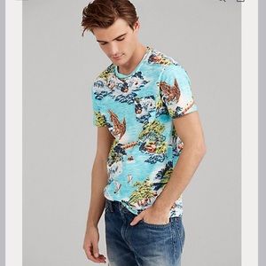 Polo Ralph Lauren Hawaiian T-shirt Size Large